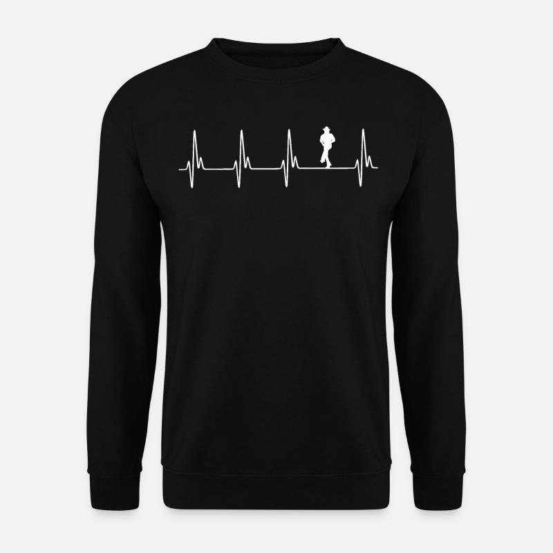 Line Dance EKG - Sweat-shirt Unisexe - noir
