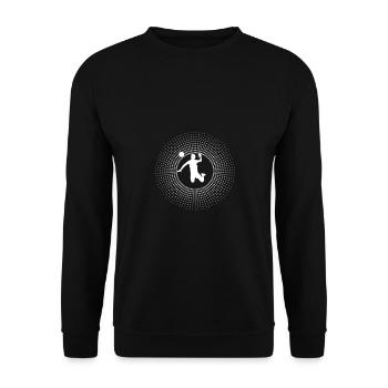 Volleyball de plage Volleyball de plage Volleyball de plage - Sweat-shirt Unisexe - noir - Devant - Alina (178cm) & Michal (187cm)
