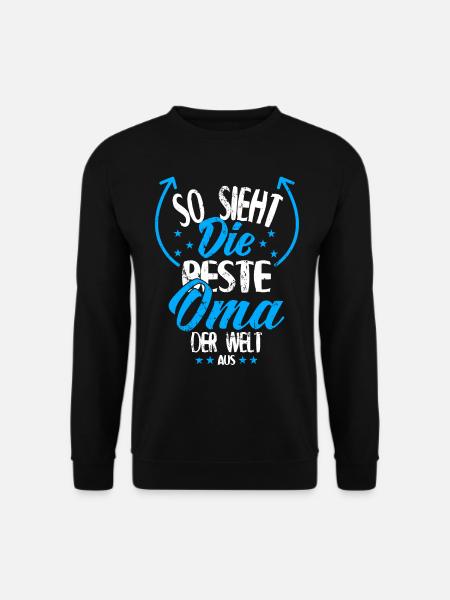 Beste Oma - Oma ist die Beste - Unisex Pullover - Schwarz