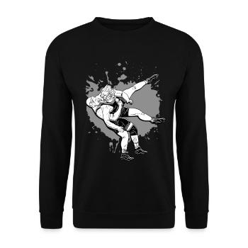 Lutte - Sweat-shirt Unisexe - noir - Devant - Alina (178cm) & Michal (187cm)