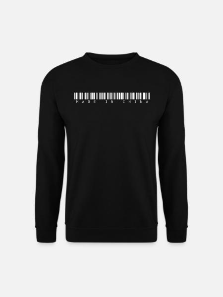 Hergestellt in China für stolze Patrioten und Männer Frauen mit - Unisex Pullover - Schwarz