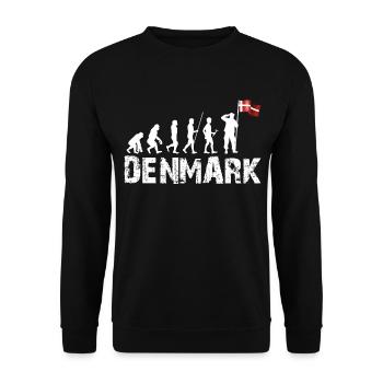Dänemark - Unisex Pullover - Schwarz - Vorne - Alina (178cm) & Michal (187cm)