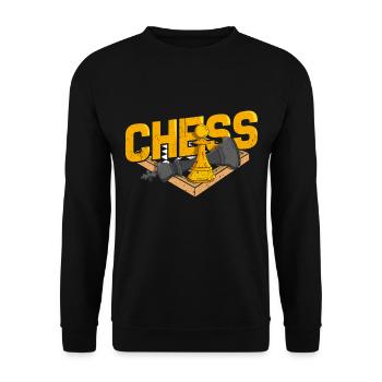 échecs - Sweat-shirt Unisexe - noir - Devant - Alina (178cm) & Michal (187cm)