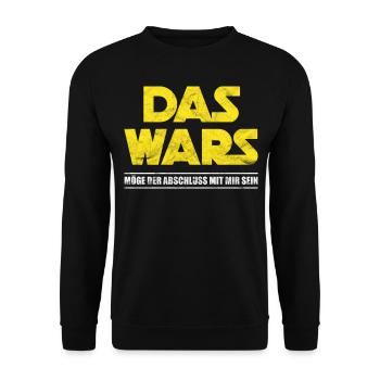 Das wars möge der Abschluss mit mir sein - Unisex Pullover - Schwarz - Vorne - Alina (178cm) & Michal (187cm)