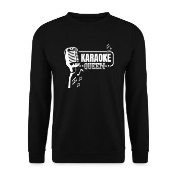 Karaoke - Unisex Sweatshirt - black - Front - Alina (178cm) & Michal (187cm)