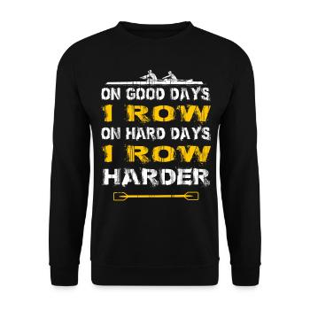 Aviron bateau à rames pagayer avirons sports nautiques rameurs - Sweat-shirt Unisexe - noir - Devant - Alina (178cm) & Michal (187cm)