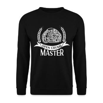 Baking Baker Sourdough Bread Open Crumb Master - Unisex Sweatshirt - black - Front - Alina (178cm) & Michal (187cm)