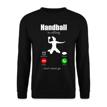 Handball - Sweat-shirt Unisexe - noir - Devant - Alina (178cm) & Michal (187cm)