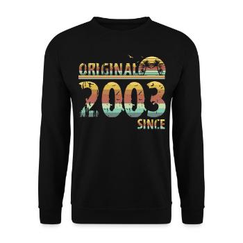 Millésime 2003 18 ans - Sweat-shirt Unisexe - noir - Devant - Alina (178cm) & Michal (187cm)