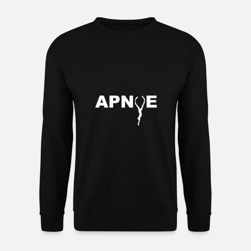 Apnoe Taucher Apnoetauchen Apnoetaucher Geschenk - Unisex Pullover - Schwarz