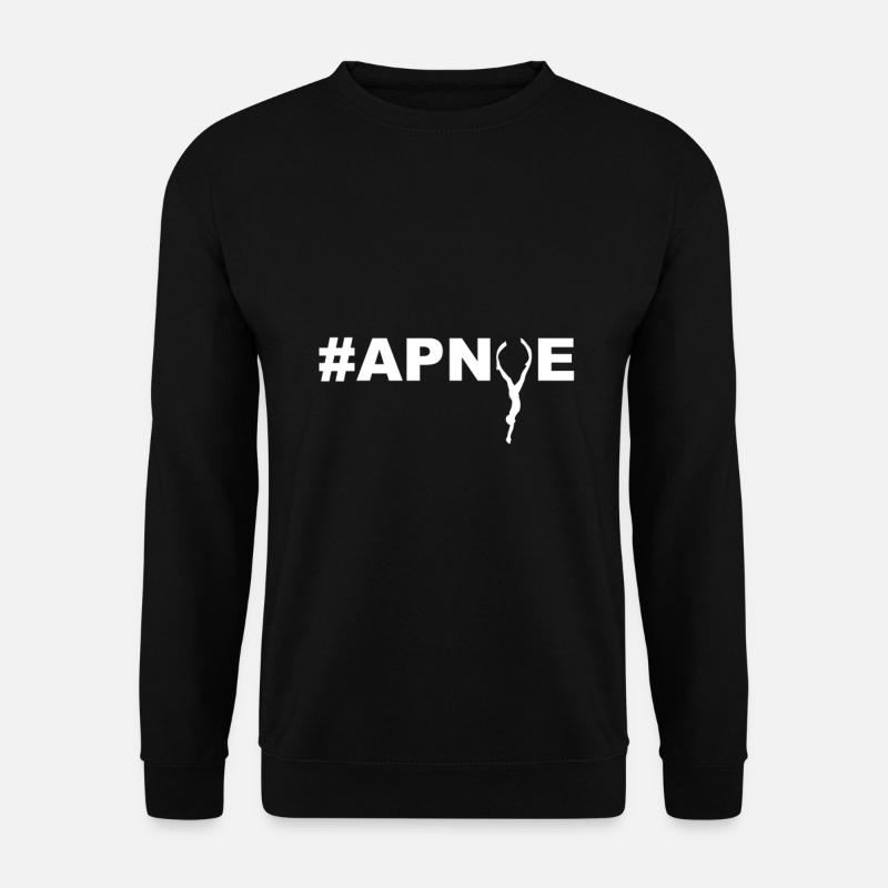 Hashtag Apnoe mit Apnoetaucher Apnoe Taucher - Unisex Pullover - Schwarz