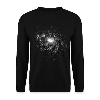 The Answer is 42 - The answer is 42 - Unisex Sweatshirt - black - Front - Alina (178cm) & Michal (187cm)