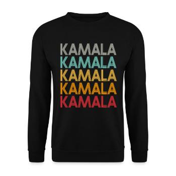 Kamala Harris - Unisex Sweatshirt - black - Front - Alina (178cm) & Michal (187cm)