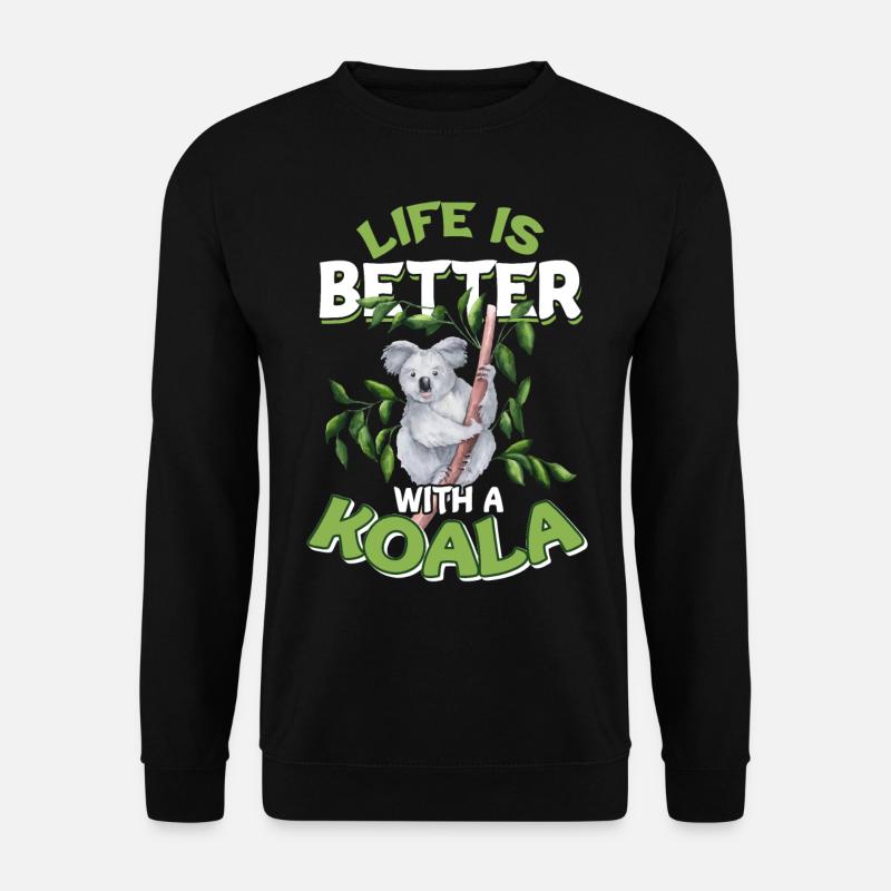 Koala bear - Unisex Sweatshirt - black
