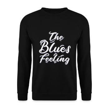 The Blues Feeling - Unisex Pullover - Schwarz - Vorne - Alina (178cm) & Michal (187cm)