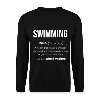 nager - Sweat-shirt Unisexe - noir - Devant - Alina (178cm) & Michal (187cm)