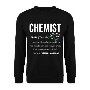 chimie - Sweat-shirt Unisexe - noir - Devant - Alina (178cm) & Michal (187cm)