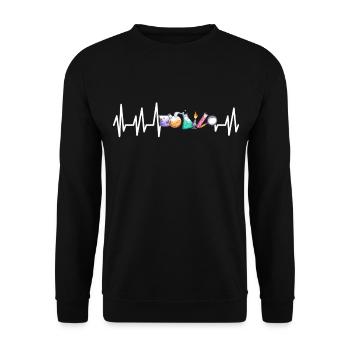 chemistry - Unisex Sweatshirt - black - Front - Alina (178cm) & Michal (187cm)