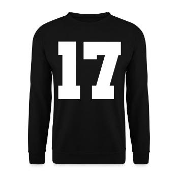 17 - Unisex Sweatshirt - black - Front - Alina (178cm) & Michal (187cm)