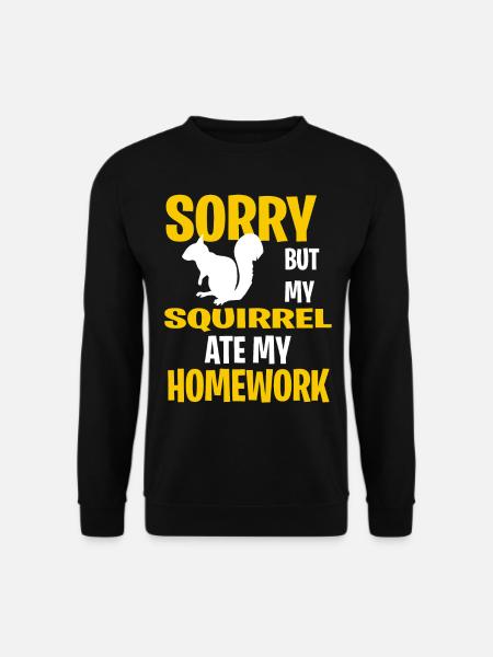 Funny Squirrel Present Idea - Unisex Sweatshirt - black