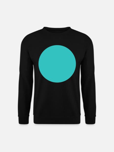 Circle - Round - Turquoise - Blue - Unisex Sweatshirt - black