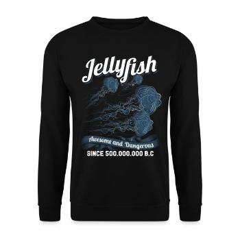 méduse - Sweat-shirt Unisexe - noir - Devant - Alina (178cm) & Michal (187cm)
