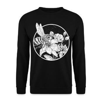 Bee Beekeeper Bumblebee Zeidler Honey Gift Honeycomb - Unisex Sweatshirt - black - Front - Alina (178cm) & Michal (187cm)