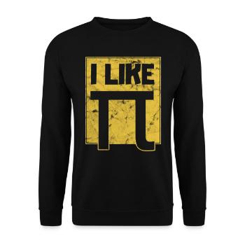 I Like Pi Pi Day - Unisex Pullover - Schwarz - Vorne - Alina (178cm) & Michal (187cm)