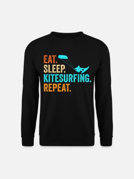 Kite surfing surfer kite gift - Unisex Sweatshirt - black