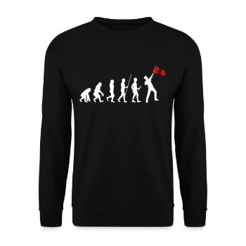 Albanie Kosovo Tirana Balkans Shqip Drapeau Albanais - Sweat-shirt Unisexe - noir - Devant - Alina (178cm) & Michal (187cm)