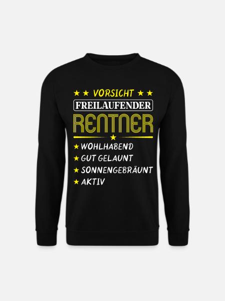 Ruhestand Rentner Geschenk Rente Lustig Pension - Unisex Pullover - Schwarz