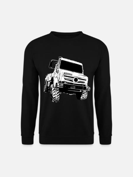Unimog , Nutzfahrzeug, Lkw, Unimog 406, Traktor - Unisex Pullover - Schwarz