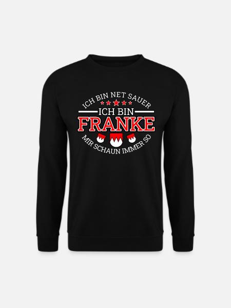 Franken Fränkisch Frankenland Geschenk - Unisex Pullover - Schwarz
