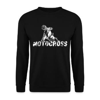 Motocross Design Enduro / Idée cadeau / MX - Sweat-shirt Unisexe - noir - Devant - Alina (178cm) & Michal (187cm)