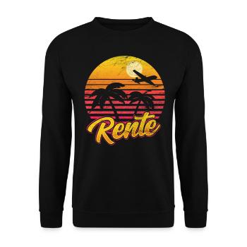 Rentner - Unisex Pullover - Schwarz - Vorne - Alina (178cm) & Michal (187cm)