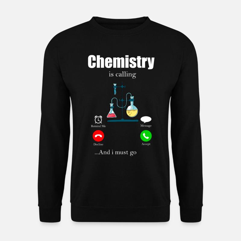 Chemie Periodensystem Molekül Atom Biochemie - Unisex Pullover - Schwarz