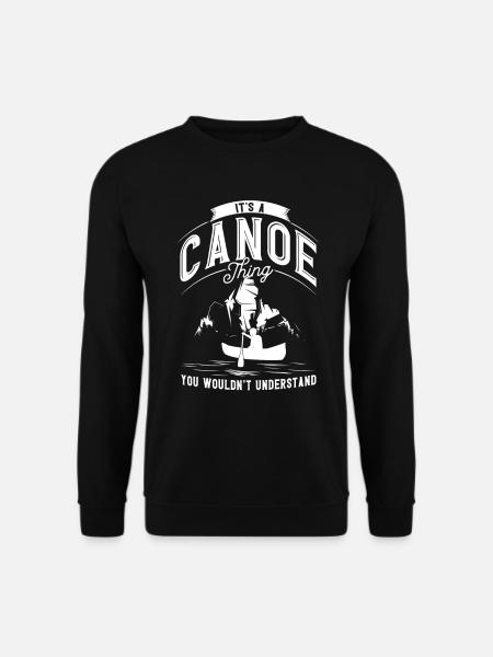 Kajakfahrer Kayak Kanu Geschenk - Unisex Pullover - Schwarz
