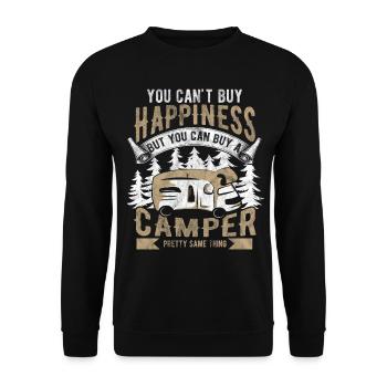 Camper - Unisex Sweatshirt - black - Front - Alina (178cm) & Michal (187cm)