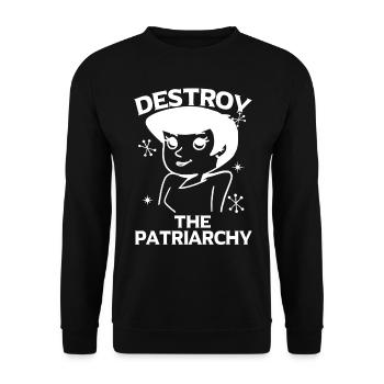 Féministe féministe cadeau feminist - Sweat-shirt Unisexe - noir - Devant - Alina (178cm) & Michal (187cm)