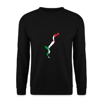 Lac Majeur Italie - Sweat-shirt Unisexe - noir - Devant - Alina (178cm) & Michal (187cm)