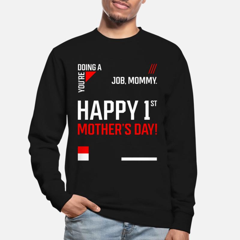 Glücklich 1. - Muttertag Geschenk cool Unisex Pullover