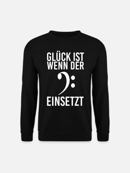 Bassist Geschenk Bass - Unisex Pullover - Schwarz