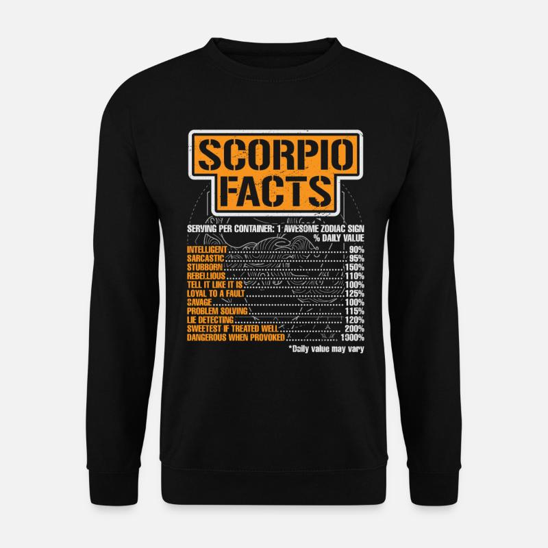 Sternzeichen Skorpion - Unisex Pullover - Schwarz