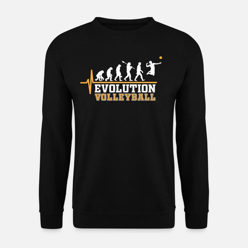 Volleyball Evolution - Unisex Pullover - Schwarz