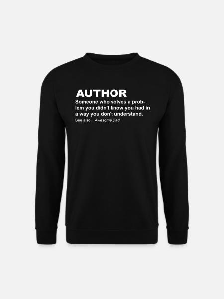 Funniest Author T Shirt - Unisex Pullover - Schwarz