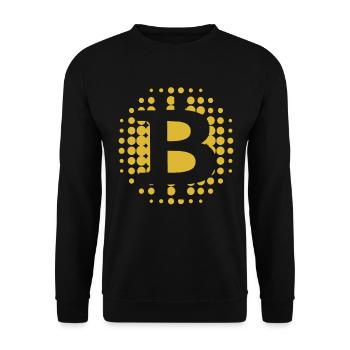 Bitcoin - Acheter Bitcoin - Sweat-shirt Unisexe - noir - Devant - Alina (178cm) & Michal (187cm)