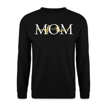 Mama Kinder - Unisex Pullover - Schwarz - Vorne - Alina (178cm) & Michal (187cm)