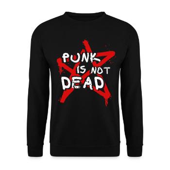 Punk Skinhead Rebellion Oi Geschenkidee Anarchist - Unisex Pullover - Schwarz - Vorne - Alina (178cm) & Michal (187cm)