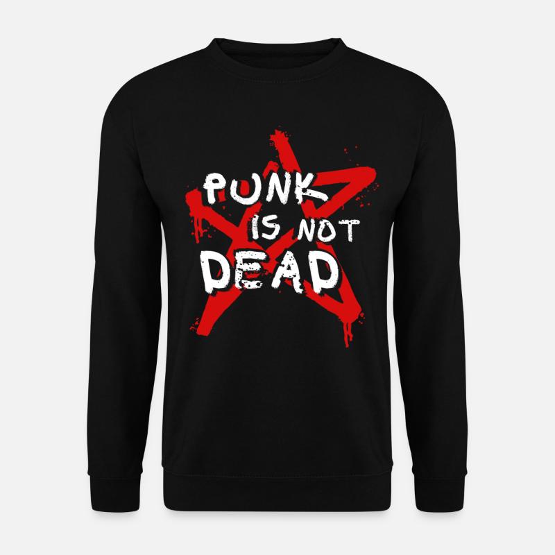 Punk Skinhead Rebellion Oi Geschenkidee Anarchist - Unisex Pullover - Schwarz