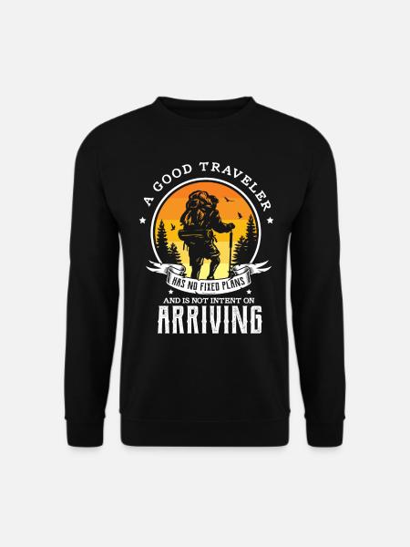 Backpacking Design für einen Backpacker - Unisex Pullover - Schwarz